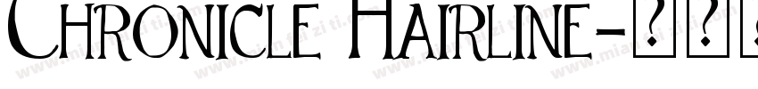 Chronicle Hairline字体转换